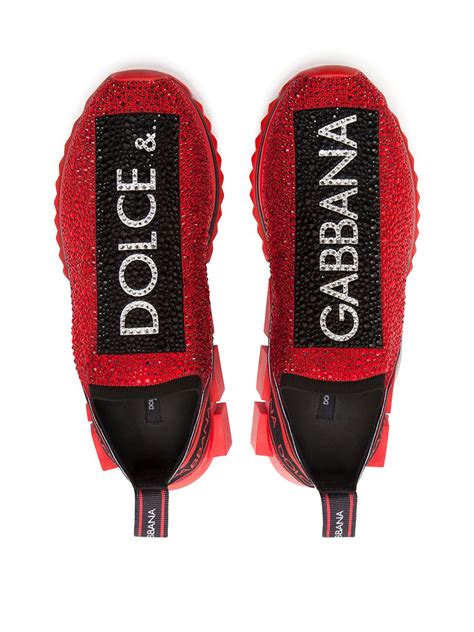 dolce and gabbana rhinestone sneakers